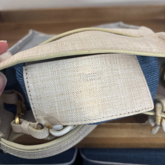 Hammitt Davis Small Undercover Daisy Cream Blue Vintage '21 Crossbody w Dust Bag - Picture 13 of 14